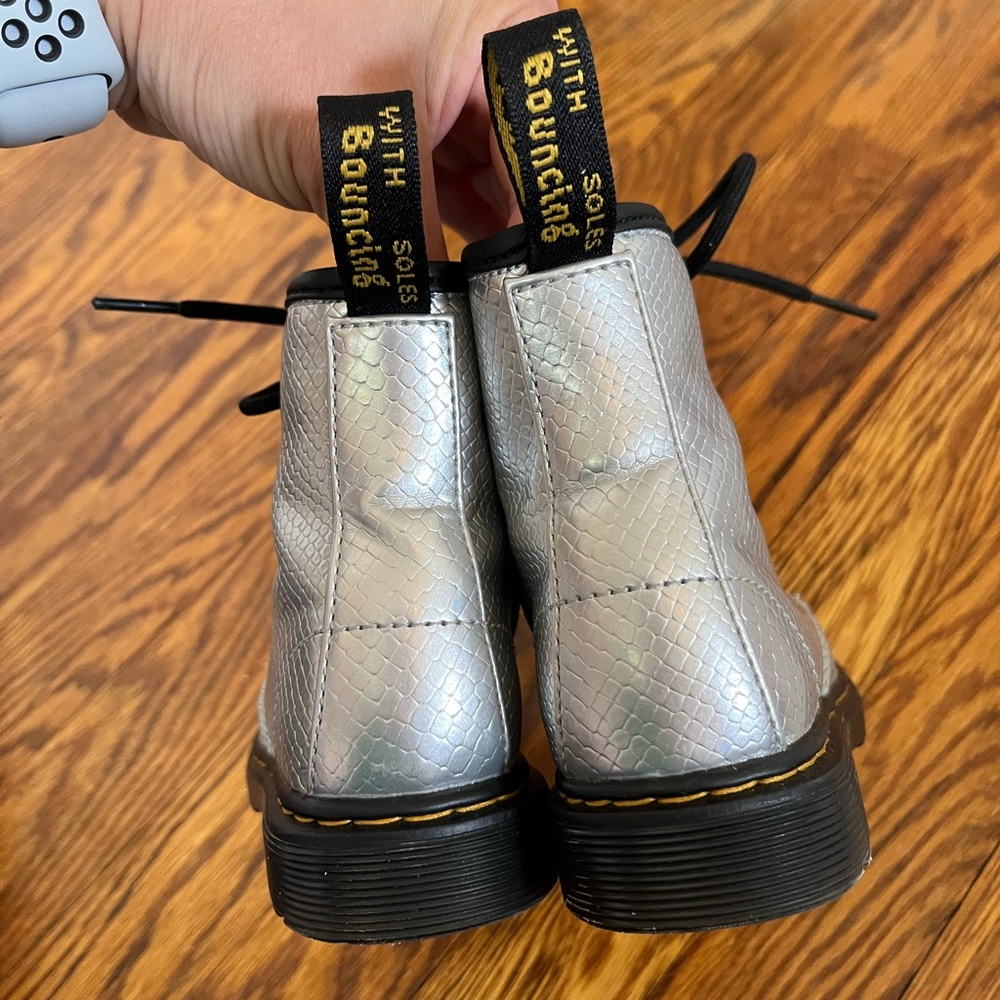 Kids Doc Martens Silver Dr. Martens